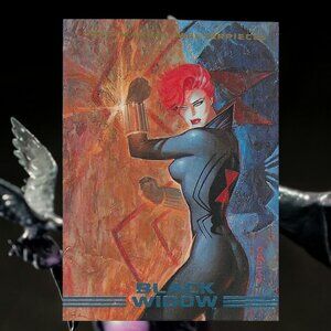 1993 Marvel Masterpieces Trading Card - Beast to Black Widow